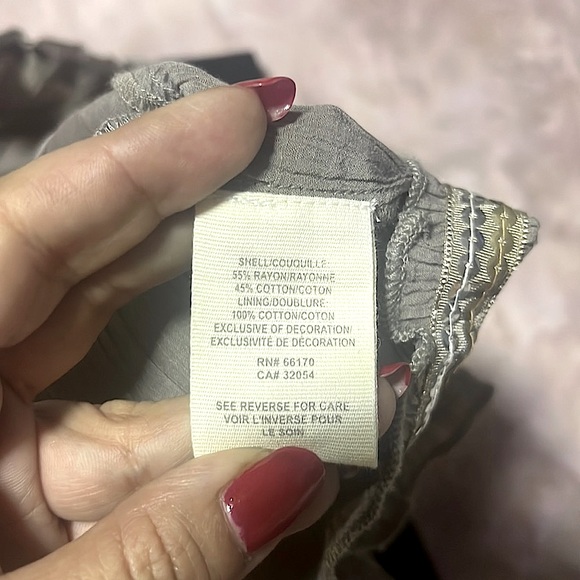 Free People Mushroom Layered Sequin Ruffle Trim A-Line Mini Skirt, Women’s Sz. S - Picture 9 of 10